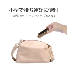 Boar Mane Brush, Foldable Hair Brush for Men and Women, Common Curly Thick Bristles Pocket Travel Kids All Hair Brush