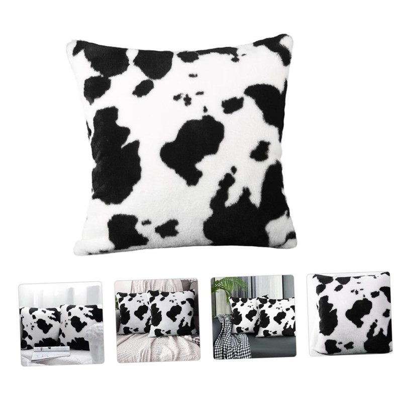 Mobestech Cow Spots Throw Pillow Covers Square Cushion Case with