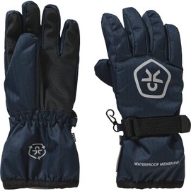 Color Kids Unisex Children's Handsker - Vandtæt Genbrugt Cold Weather Gloves, Navy White, 2022-06-08 00:00:00 EU, Navy - White