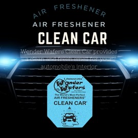 CHAPTER 29 Wonder Wafers 75 count Air Fresheners Individually Wrapped, Clean Car Fragrance, Silver