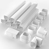 Toutgood 4'' 23Ft Mini Split Line Set Cover Kit for