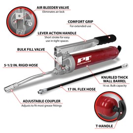 Performance Tool W54292 Lever Action Industrial/Commercial Grease Gun