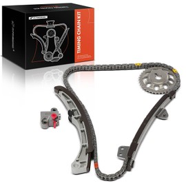 A-Premium 5-PC Engine Timing Chain Kit with Tensioner & Guide & Sprocket Compatible with Toyota Prius 2001-2004, Echo 2000-2004, 1.5L - Replace# 1350640010, 1350640020