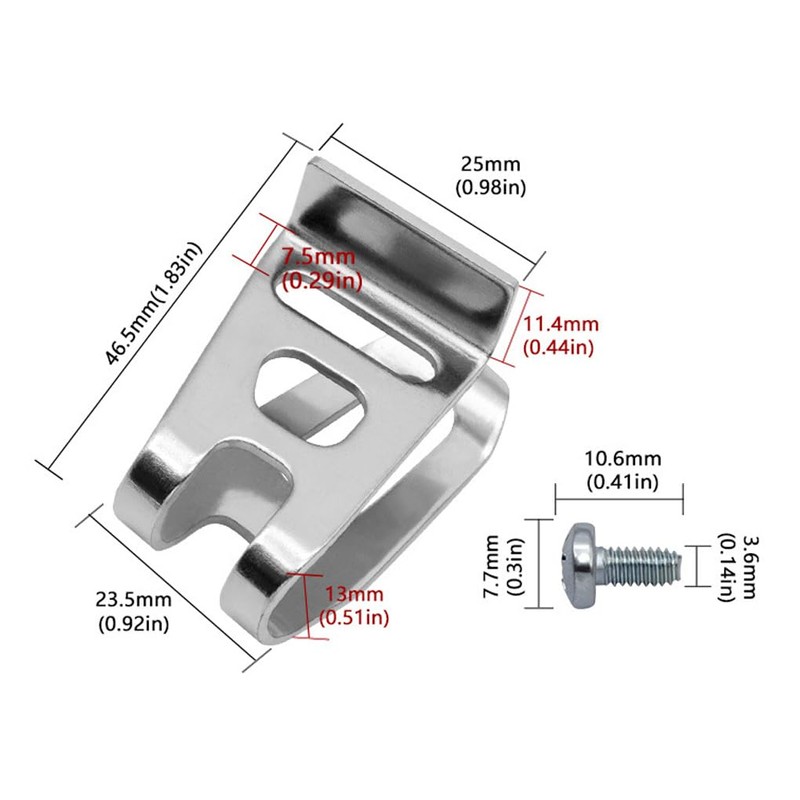 10pack/lot Tool Accessory 10pcs Belt Hook Clip Set For Impact