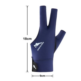 Snooker Gloves, Billiard Billiard Gloves, Billiard Pool Cue Glove, Non-Slip Pool Gloves, Adjustable Pool Gloves, Suitable for Pool Games, Snooker (Left Hand) (BAU, Left Hand)