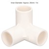 10PCS Tee PVC Fitting Elbow 3 Way PVC Pipe Fittings