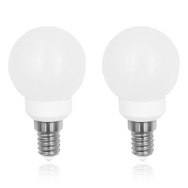 LFLAMPON LED Light Bulb 3000K Warm White Candelabra E12 Base Lightbulbs 110V 3W G14/G45 Small Bulbs 25W Equivalent 260LM Vanity and Ceiling Fan Chandelier Landscape Lighting 2-Pack Non-Dimmable