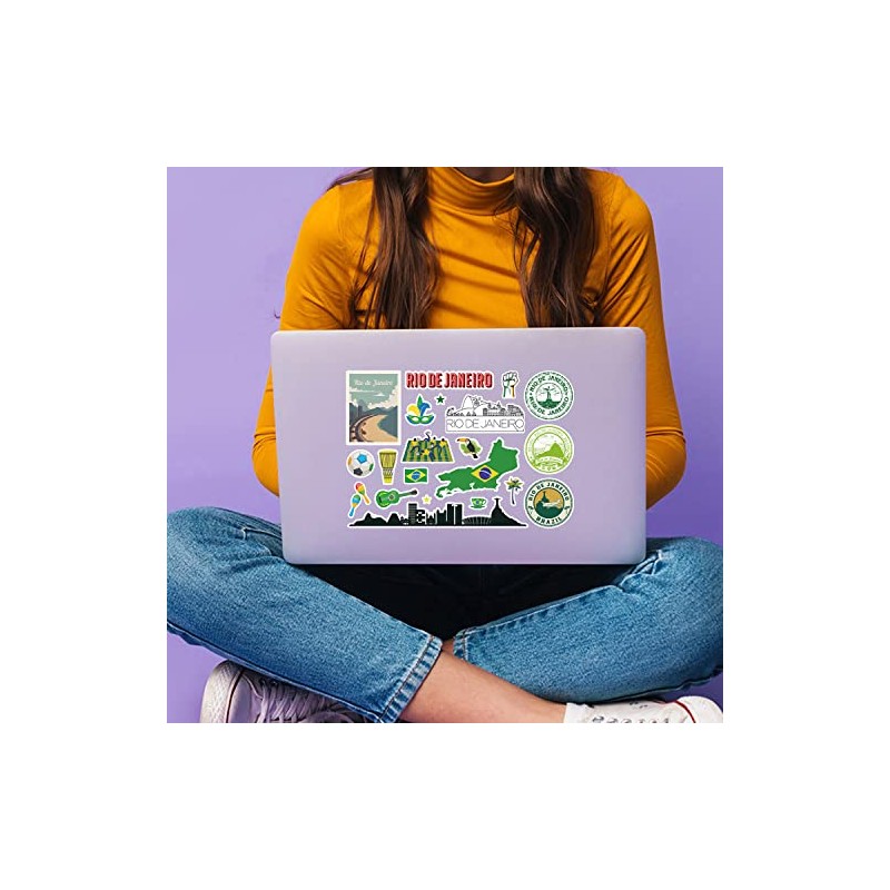 A5 Sticker Sheet Rio De Janeiro Landmarks Vinyl Stickers -