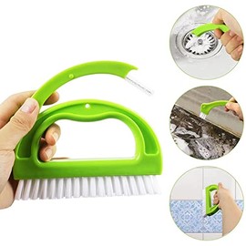 Paquete de 8 Cepillos Limpiadores de Lechada, Juego de Herramientas de Limpieza, Cepillo para Polvo de Mano para Lechada, Herramientas de Limpieza de Juntas de Azulejos para Limpieza Profunda, Cepillos de Limpieza del Hogar