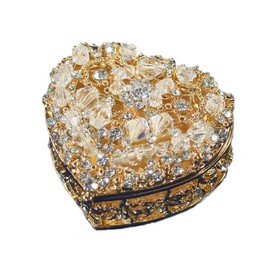 Lassos Boutique 2" Heart Shaped Wedding Arras Set, Gold Arras Para Boda with 13 Unity Coins (Gold)