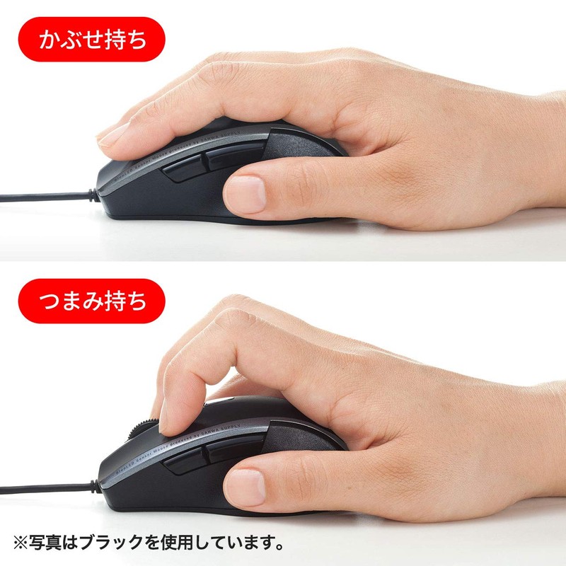 Sanwa Supply MA-BL168R Mouse, Wired USB Connection, Silent, Blue LED,