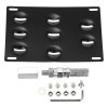 GEARZAAR Bumper Tow Hook License Plate Mount Bracket Holder For