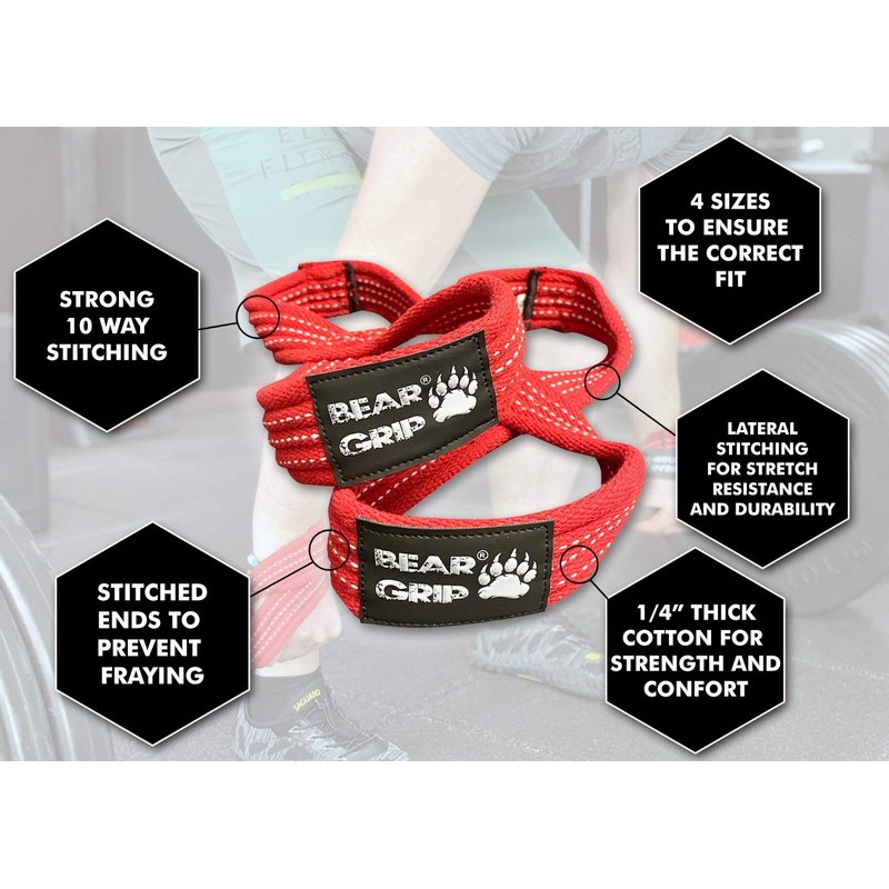 BEAR GRIP - Figure 8 Weight Lifting Straps Elite Edition