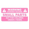 M MeshaKippa Small Parts Choking Hazard Warning Stickers, 1x2inch, 300pcs,
