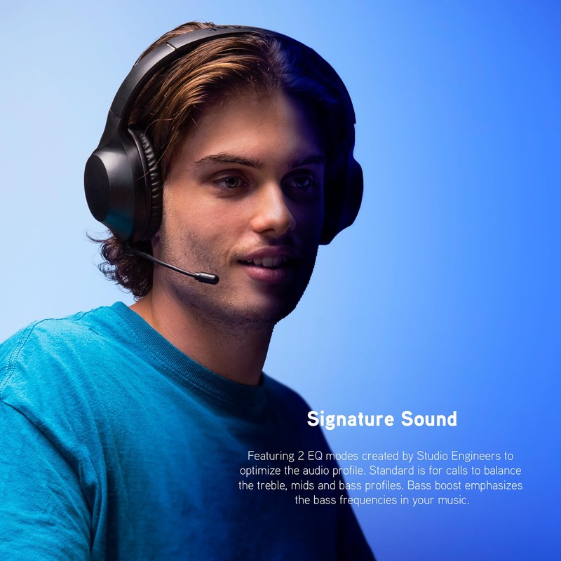 BlueAnt Talk X Wireless WFH Over Ear Headset with Microphone