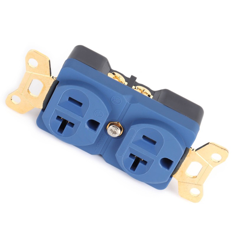 Monosaudio Duplex Receptacle AC Pure Copper Duplex 24K Golded Plated