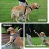 Paworld Service Dog Vest, No-Pull Service Dog Harness with 4
