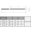 Utoolmart Carbon Steel Needle File, 10-Pieces Mini Steel Needle File