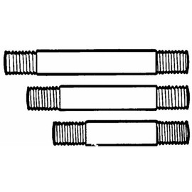 Anvil 10721 566480DB Standard Galvanized Steel Precut Pipe, 1-1/4" x 48"