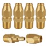 Xastro 4PCS Air Hose Repair Fitting, Brass Pneumatic Fitting For
