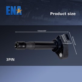 ENA Set of 1 Ignition Coil Compatible with Acura TL MDX CL 3.2L 3.5L Replacement for UF242