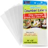 Premium Disposable Clear Plastic Counter Liners - 26" x 26",