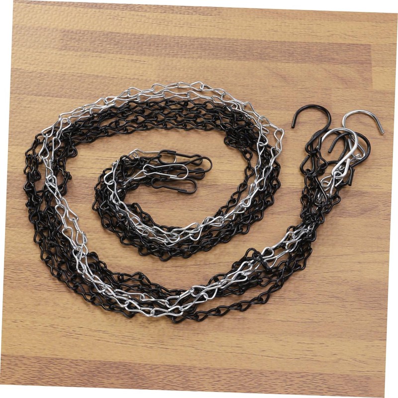 Abaodam 2pcs Galvanized Iron Hanging Chains for Bird Feeders Planters