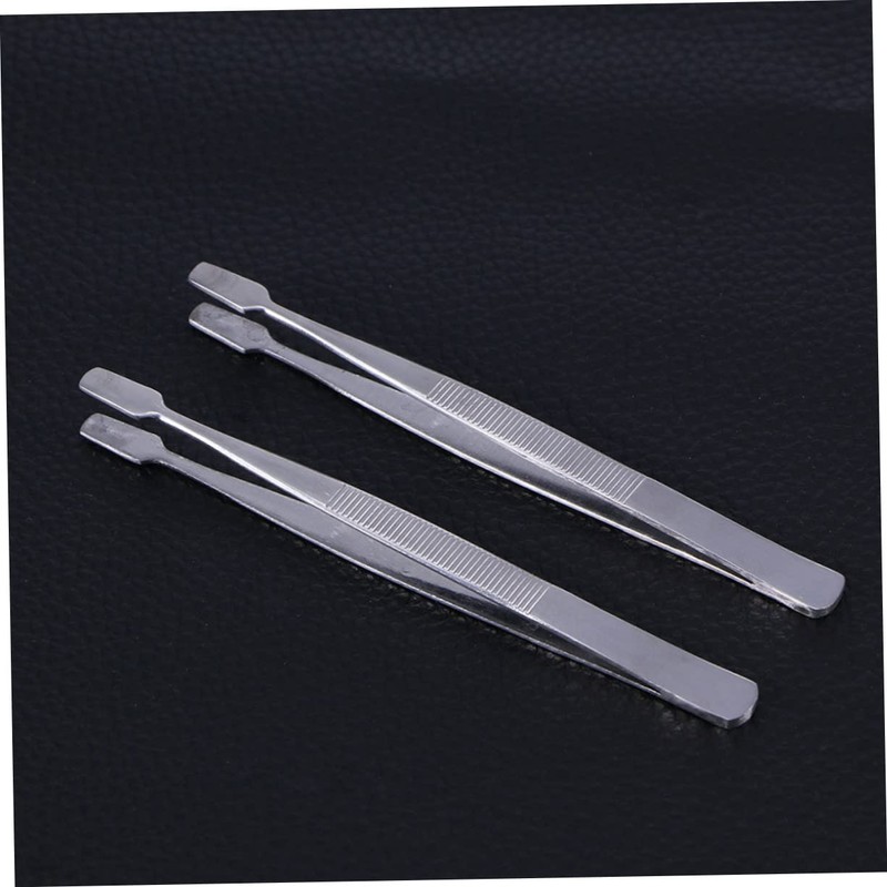 DOITOOL 3pcs Stainless Steel Stamp Nipper Tweezers Lightweight Precision Tools