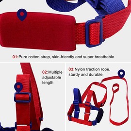 HINATAA Safety Leash Anti-Lost,2 in 1 Baby Safety Walking Harness Child Toddler Child Rope Leash Walking Hand Belt (Green)