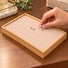 Bamboo Wood Velvet Ring & Stud Earring Display Tray –