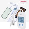 Ziiyoilh 2X USB Tester, LCD USB Tester Detector Voltmeter Ammeter