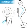 ALIMOTA Lupa con Luz LED 5X, Pinza y Brazo Ajustable