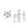 SUS (esuyuuesu) Free Lock, 75, 100 Kit GFN 874-f02 1