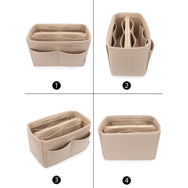 LEXSION LEXSION Felt Purse Bag Organizer Insert with zipper Bag