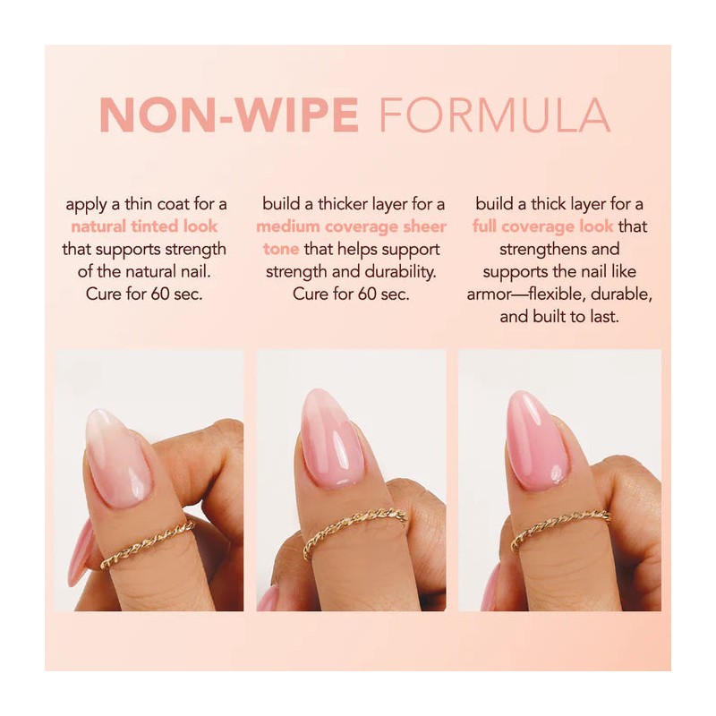 Kiara Sky Tinted Rubber Top Coat Velvet Blush