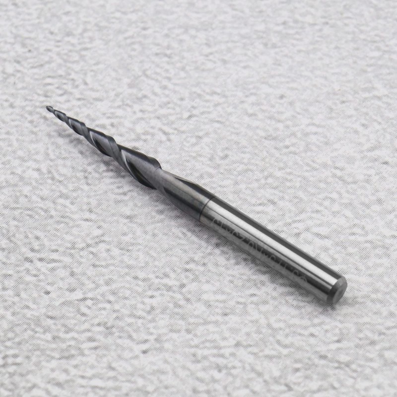 ECSiNG Tapered Ball Nose End Mill with 0.25mm Ball Nose