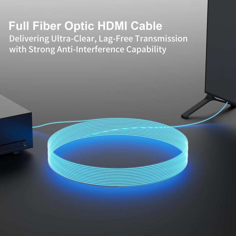 RUIPRO 8K Full Fiber Optic HDMI Detachable Connectors