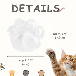 YATOJUZI 1.5" Clear Quartz Cat Natural Crystals and Healing Stones Worry Stones for Anxiety Relief Items Clear Quartz Crystal Gemstones Stress Relief Cat Gifts for Women Cat Lovers