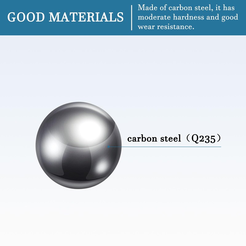 QUARKZMAN Pack of 50 10 mm Bearing Steel Balls Carbon