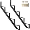 Toriexon Steel Stair Step Riser 2 Pack, 4-Step Steel Stair