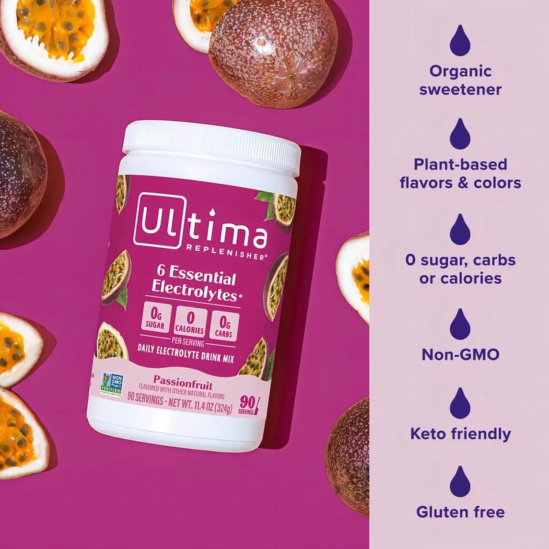 Electrolitos Ultima Replenisher En Polvo Sabor Fruta 324 G, 90
