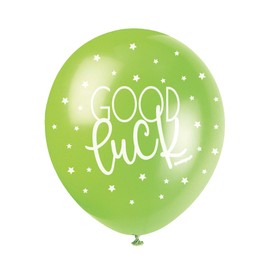 Good Luck Multicolor Latex Balloons (30cm) Pack of 5 - Party Balloons for Celebrations & Decorations
