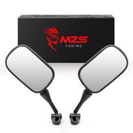 MZS Motorcycle Mirrors Rear View Adjustable Black Compatible with CBR 600 F4 F4i RC51 99-06 / CBR600RR 03-19 / CBR900RR 98-99 / CBR929RR 00-01 / CBR954RR 02-03 / CBR250R 11-13 / CBR300R CBR500R 13-19