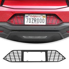Linskip Rear License Plate Panel for Ford Mustang 2024 2025+, Striped-Style Rear License Decorative Panel for Mustang Accessories