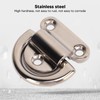 4 Sets Boat D Tie Down, Stainless Steel Folding Pad