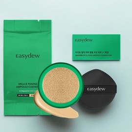 Easydew Mela Be Toning Ampoule Cushion Refill Puff 13g, No. 23 Beige, 1 piece / 이지듀 멜라 비 토닝 앰플 쿠션 리필 퍼프 13g, 23호 베이지, 1개