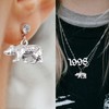 KMOSPAD 30pcs Antique Silver Bear Pendant Charms Tibetan Alloy Cute