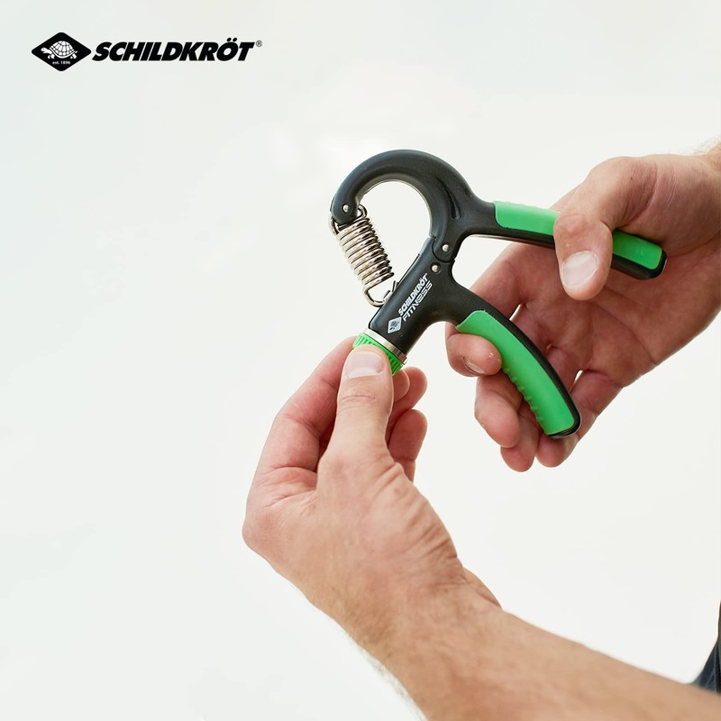 Schildkröt Fitness Unisex's Hand Grip Pro Muscle Trainer, Green/Grey, Medium