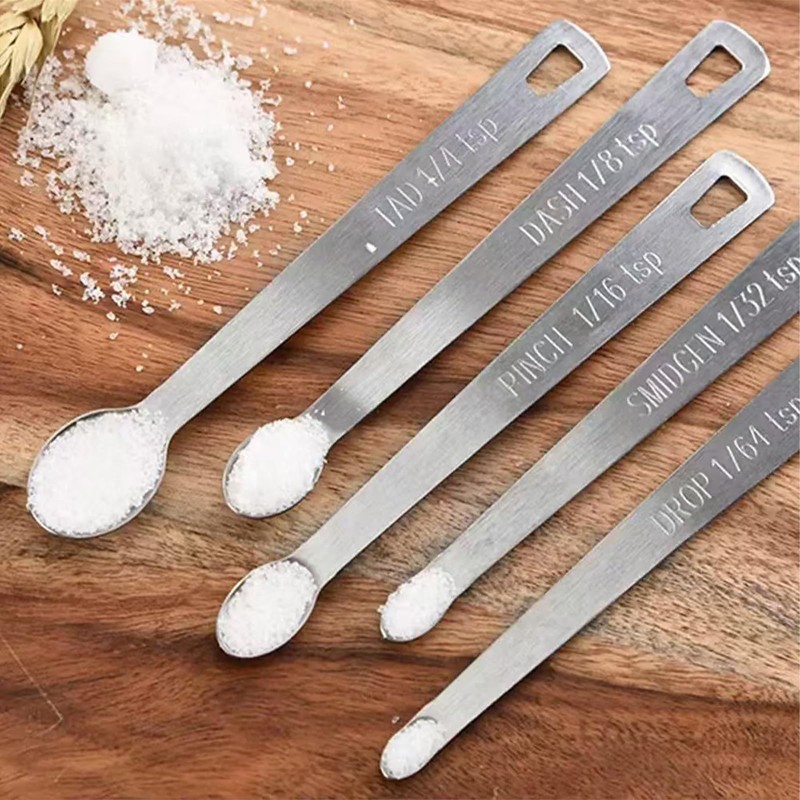 5Pcs Stainless Steel Mini Measuring Spoons Set