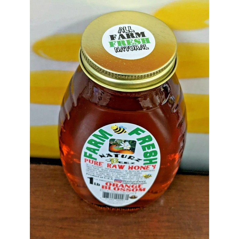 Naturz Beez RAW HONEY ORANGE BLOSSOM 2 Pack 1LB Each